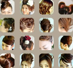 浜松のヘアサロンポレポレ　ヘアーカタログ集　浜松まつりのヘアアップから浴衣、着物、成人式、結婚式など、ヘアアップやセットのバリエーションをご紹介します。